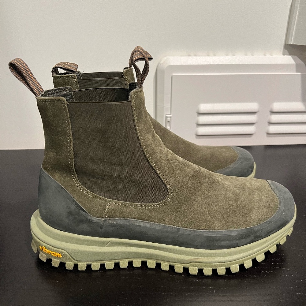 Diemme Ramon Chelsea Boots Green Nubuck Size 44 Vibram Sole